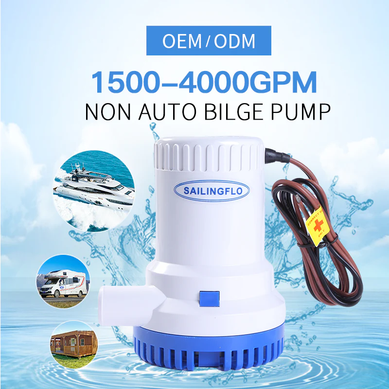 2000GPH Non-Automatic Bilge Pumps (Brand Sailflo) - Image 3